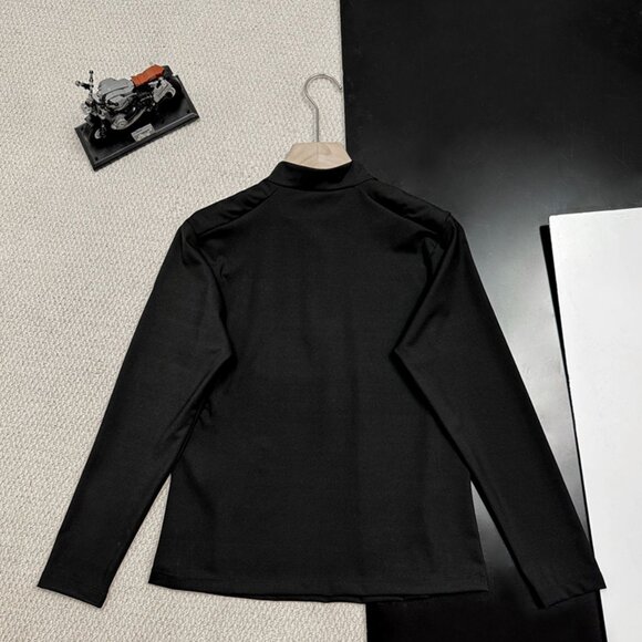 Black Half-Zip Quick-Drying Stand-Up Collar T-Shirt Kolon Sport - Picture 2 of 4